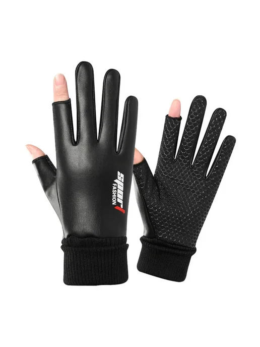 HKXY GLOVES Перчатки вело two fingers blue, синий, фото 5