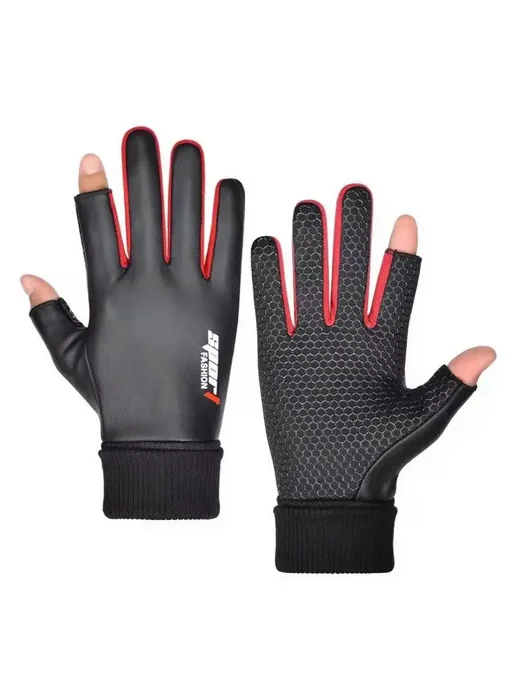 HKXY GLOVES Перчатки вело two fingers blue, синий, фото 6