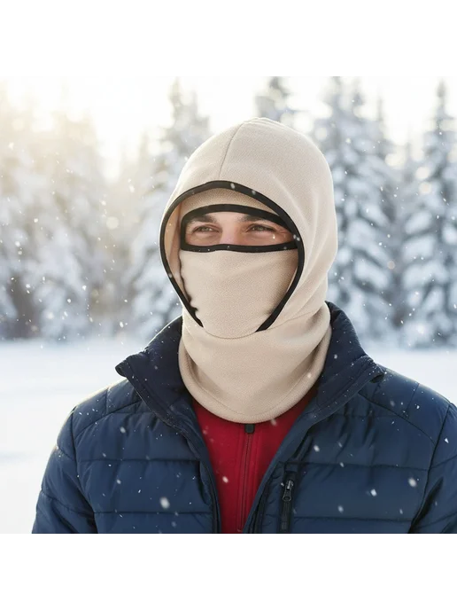 Балаклава Windproof для лыж, теплая, для мужчин, женщин, зеленый, фото 2