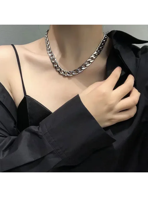 Цепочка из нержавеющей стали серебристого цвета Width 3.5MM, серебристый, фото 4