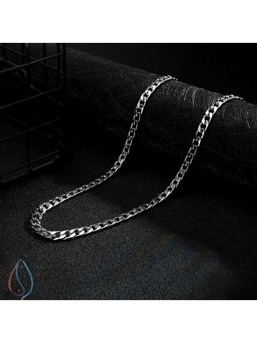Цепочка из нержавеющей стали серебристого цвета Width 3.5MM, серебристый, фото 7