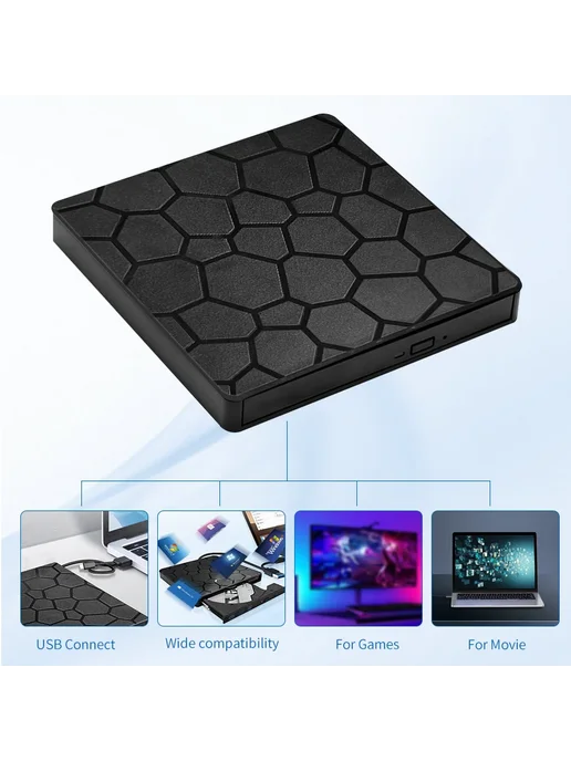 GGBEE USB 3.0 DVD-RW рекордер плеер 2-в-1, вариант, фото 2