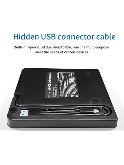 GGBEE USB 3.0 DVD-RW рекордер плеер 2-в-1, вариант, фото 4