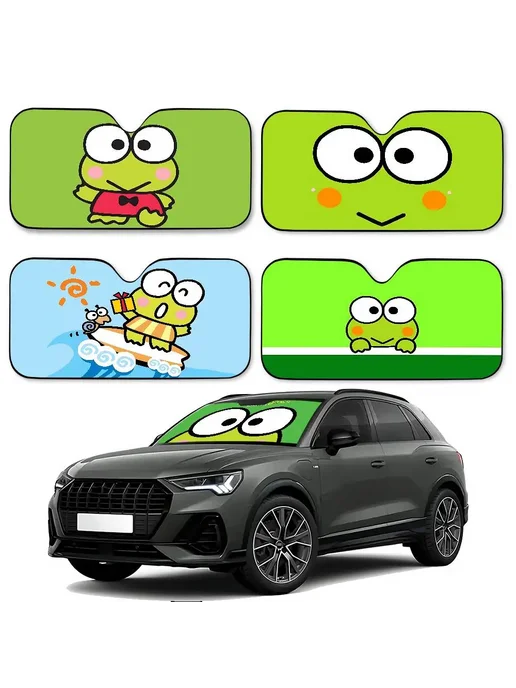 BEAST KINGDOM Солнцезащитная Шторка Для Автомобиля Kawaii Keroppi, Разноцв, вариант, фото 2