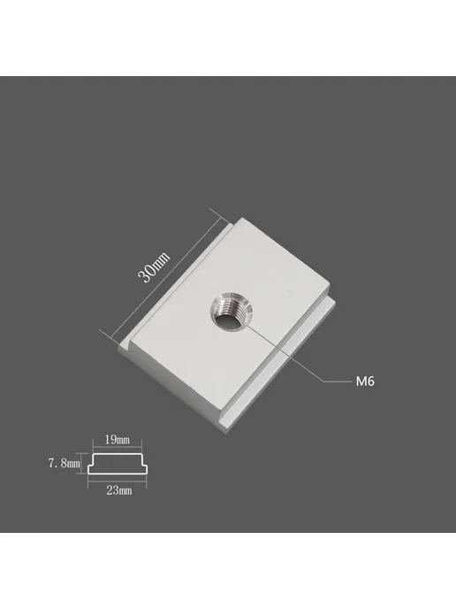 toohr T-образные направляющие Toorh M6 M8 из алюминия 1pcs, M6, 1 шт