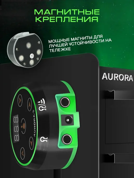 Блок питания для тату Aurora V2-QW4 сетевой шнур 2.25 м, вариант, фото 5