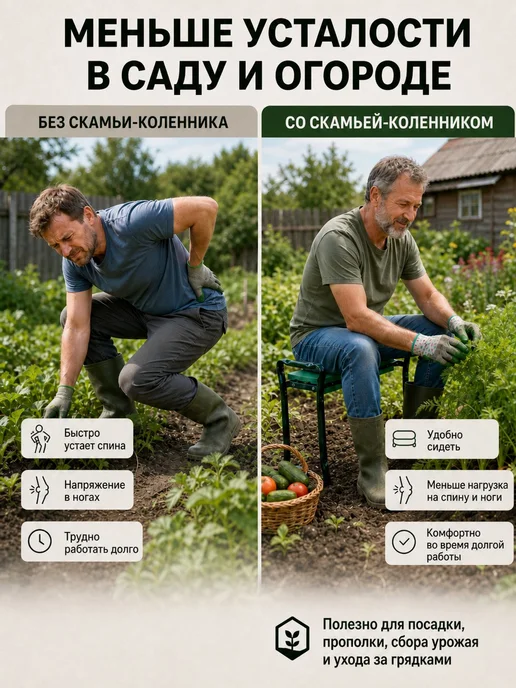Скамейка-перевертыш 60х49х27 см, 60x49x27 см, фото 6