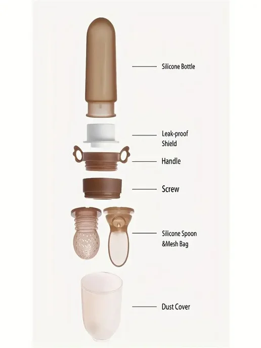 ложка дозатор для прикорма с сеточкой для ниблера, 40мл, 40 мл, фото 5