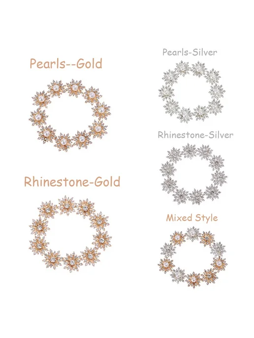 Нет бренда Пуговица декоративная Pearls-Gold, 16 мм, 10 шт, 10 шт, фото 5