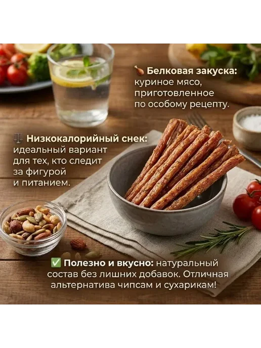 ТимКар куриные пивчики, колбаски к пиву, закуска 500 гр, 500 г, фото 2
