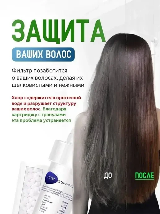 Очиститель воды для душа + 2 сменных фильтра, белый, фото 3