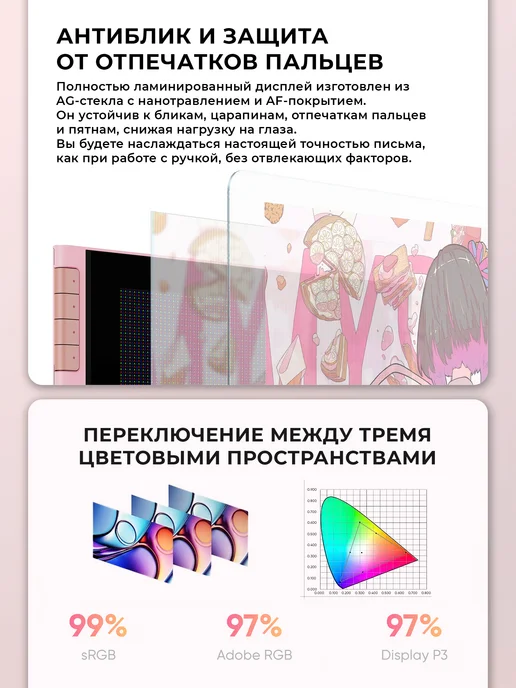 XPPEN Графический планшет для рисования профессиональный с экраном, вариант, фото 2