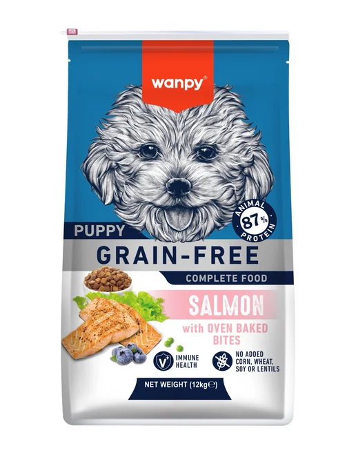 Сухой корм wanpy Dog для собак, беззерновой, щенки, лосось, 12 кг, фото 7