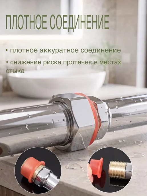 Прокладки сантехнические, резина, комплект 1", 3/4", 1/2" 30шт., синий, силикон, 50 шт, фото 2