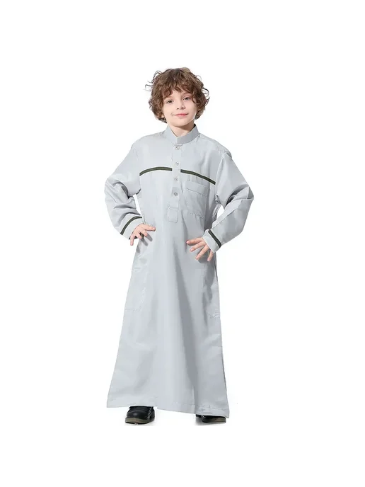Мусульманское арабское платье Jubba для мальчиков, женская о, белый, фото 7