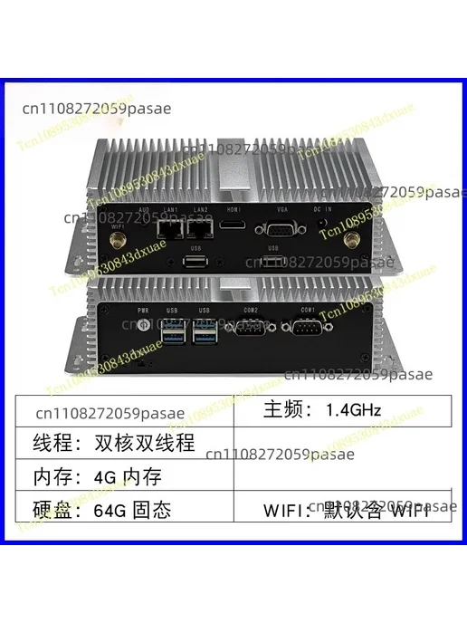 Нет бренда Мини-ПК Industrial PC Host Linux Fanless J1800 4G 64G WIFI, 4 г, 64 г, фото 5