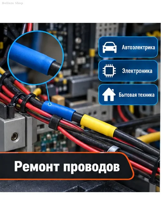 Набор термоусадочных трубок 164 шт, 5 диаметров, 164 шт, фото 6