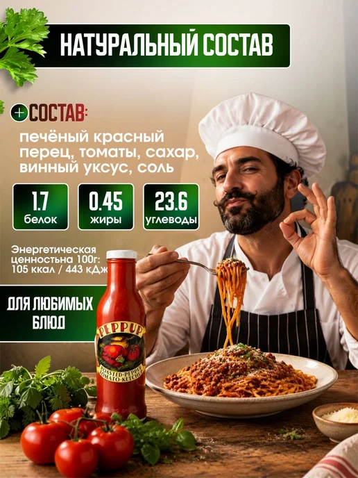 Кетчуп из печеного красного перца, 300 г, 300 г, фото 3