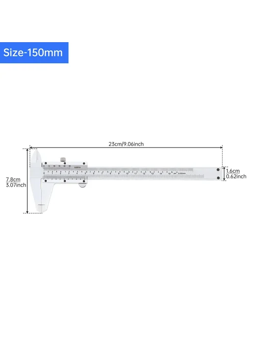 Нет бренда Штангенциркуль ChgImposs 0-150 200 300 мм Size-200mm, вариант, фото 3