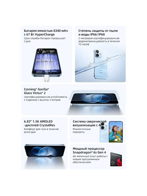 Xiaomi Смартфон Redmi Note 17 Pro 5G, 6 128ГБ, global, 5 г, 128 ГБ, фото 7
