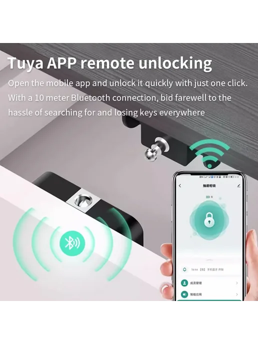 LUCKING DOOR GS312-tuya Умный Замок для Мебели GS312-tuya, Умный Мебели ES285-H-tuya, фото 4