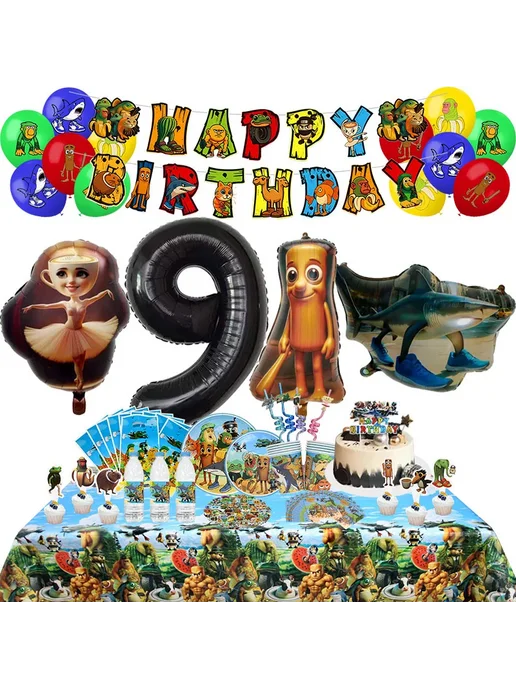 Potdemiel Disney круглые шары из фольги Banner - 1 Set, 10 шт, фото 2