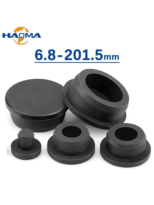 Черные силиконовые заглушки для отверстий 5Pcs, 48.5mm, 5 шт, фото 2