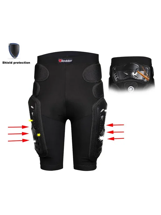 HEROBIKER Дышащие Противоскользящие Мотошорты Унисекс С Защитой Для Бе, вариант, фото 4