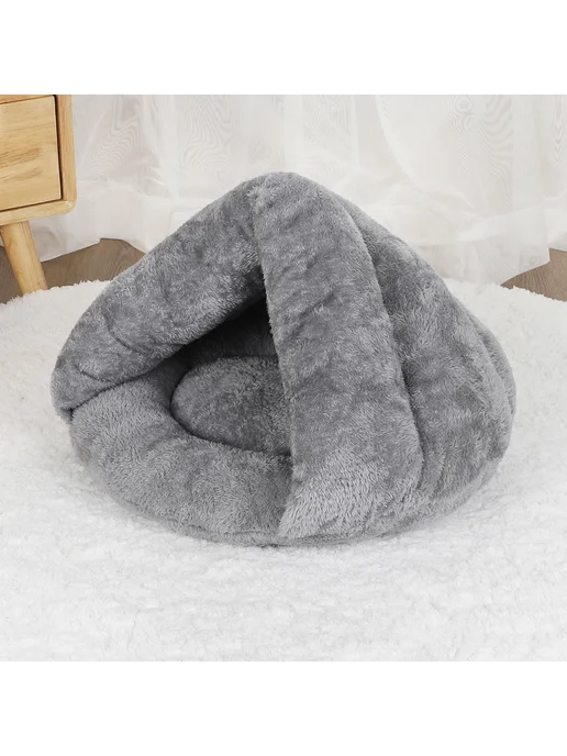 beiyu pet Серый домик-кровать для собак 40 см, серый