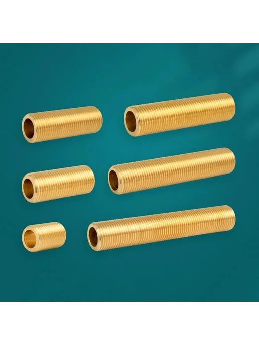Нет бренда Латунные удлинители ниппеля для водопровода 120mm, 1l2 BSP I, 3l4, фото 5