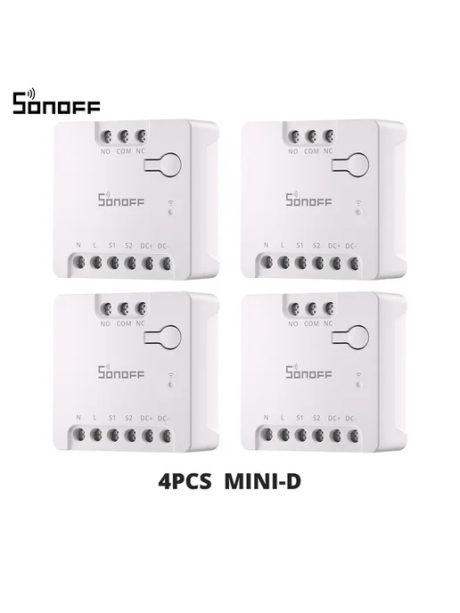 Sonoff MINI-D Умный переключатель Wi-Fi 1-10 шт. 1PCS MINI-D, 10 шт, 4 шт