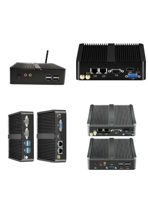 Нет бренда Мини-ПК Celeron J1800, 8 ГБ DDR3, 128 ГБ SSD, безвентиляторн, 8 ГБ, 128 ГБ, фото 2