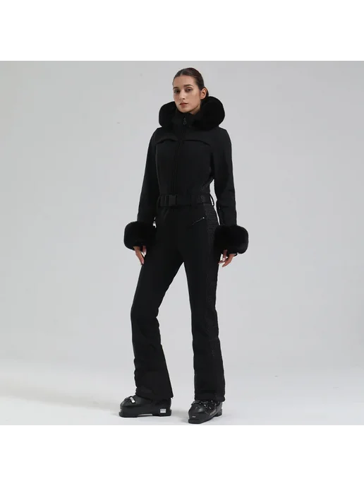 Gsou Snow Женский лыжный комбинезон, розовый, фото 3