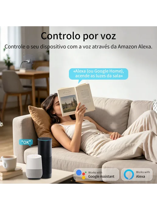 Нет бренда Умная Wi-Fi розетка Tuya Smart Life для Бразилии, белый, фото 4