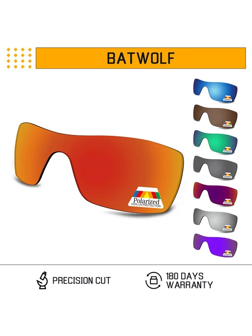 Bwake Запасные поляризационные линзы для очков Oakley Batwol, зеленый, фото 2