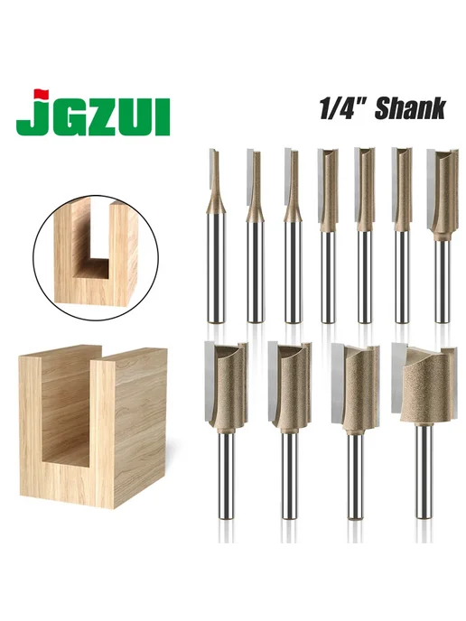 JGZUI Фреза 1 4"x3 (1 4x1 8) для дерева, 13 мм, 4x1, фото 2