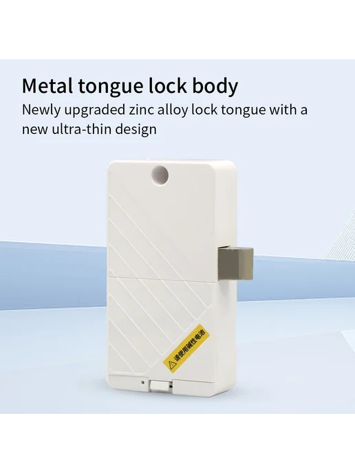 LUCKING DOOR Белый Bluetooth-замок ES830-Tuya для мебели, Умный биометрический замок ящика, фото 5