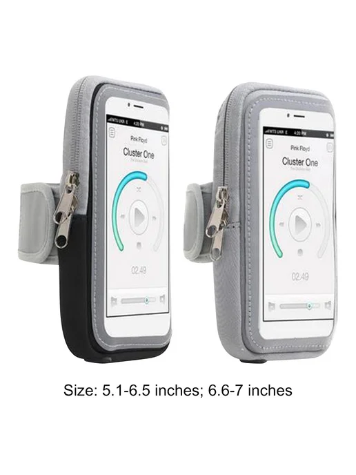 Спорт рука Phone Belt для Men Women, сенсорный дисплей, чёрн, черный, фото 6