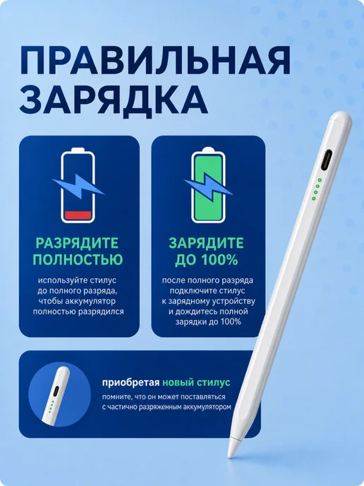 Russmart Стилус для телефона и планшета универсальный тонкий, вариант, фото 8