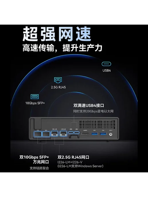 Нет бренда MINISFORUM MS-01 игровой мини-ПК MS-01 i9-12900H, No Ram No, 64 г, 1 ТБ, фото 3