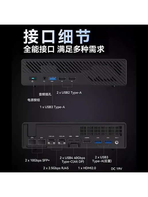 Нет бренда MINISFORUM MS-01 игровой мини-ПК MS-01 i9-12900H, No Ram No, 64 г, 1 ТБ, фото 5