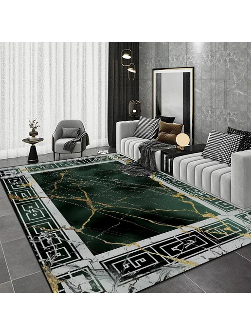 LYAHKAE Черный декоративный ковёр в китайском стиле Черный, 60x90cm, черный, фото 5