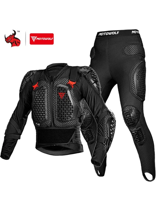 HEROBIKER Сертифицированная CE броня для мотокросса, защитное снаряжен, черный, фото 2