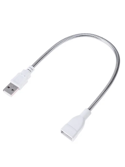 USB кабель расширитель USB male female с лампой, гибкий тубу, вариант