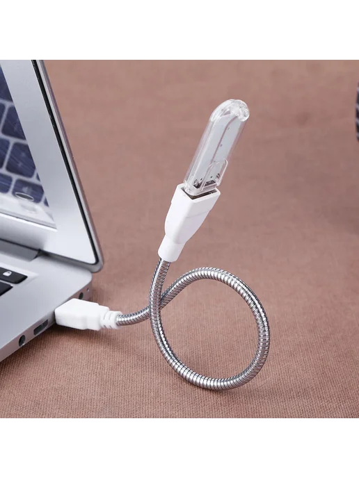 USB кабель расширитель USB male female с лампой, гибкий тубу, вариант, фото 4