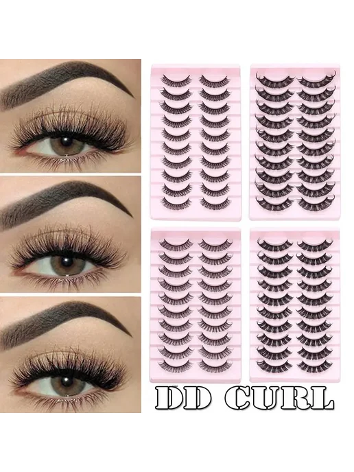 Нет бренда Накладные ресницы DD Curl 3D черные 10-23 мм 10Pairs-DH06-02, черный, фото 4
