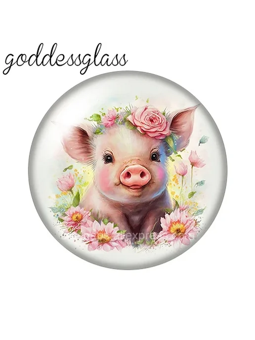 goddessglass Стеклянные фотокабошоны круглые 10 шт. 12 18 20, 10 шт, фото 6