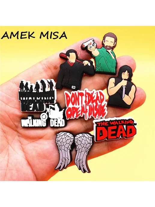 AMEK MISA 15 шт. набор, украшения для обуви, «Ходячие мертвецы», 15 шт, фото 2
