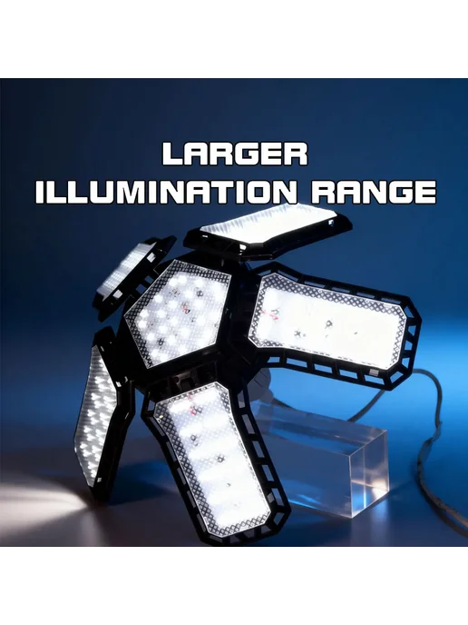Нет бренда LED Светильник для гаража 45 60 80 Вт E27, деформируемый, 3, 80 Вт, фото 4