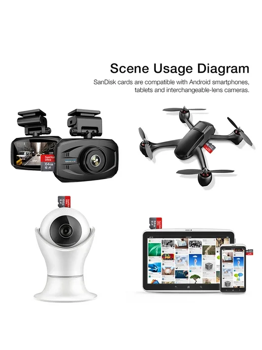 SANDISK Ultra Micro TF SD карта памяти 32 64 128 256 ГБ 64 G, 256 ГБ, фото 5